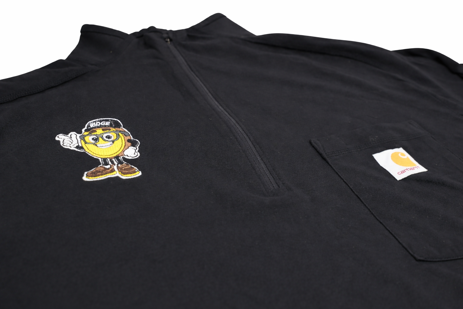 Ridge Coin Custom Carhartt Black Quarter-Zip Pullover