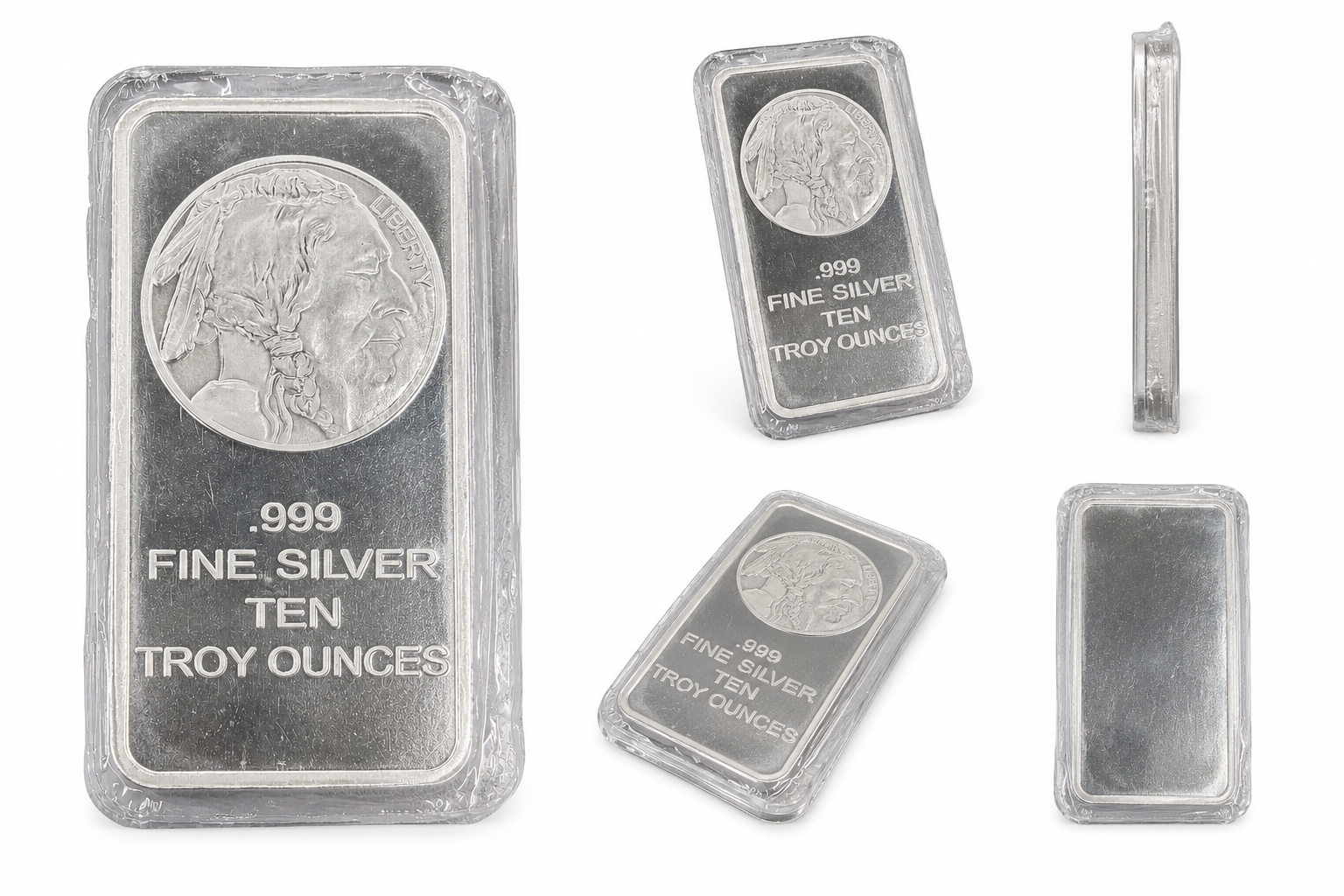 10 oz Buffalo Silver Bar – .999 Fine Silver