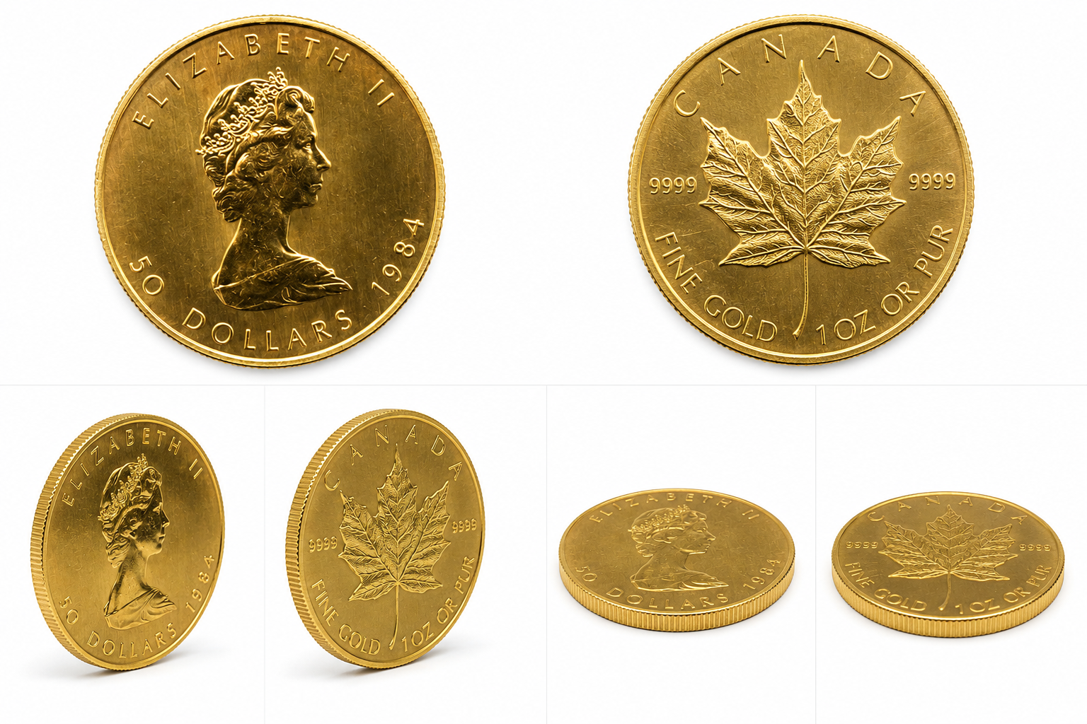 1 oz Canadian Gold Maple Leaf Coin – 1 Troy Ounce .9999 Fine Gold