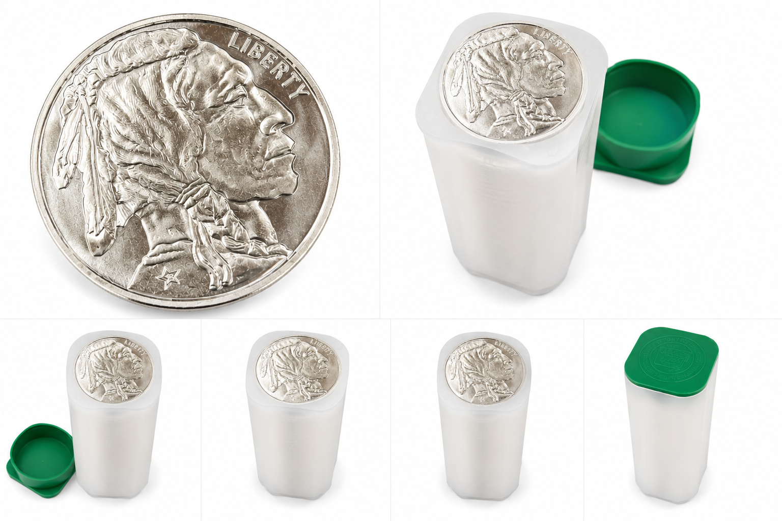 20 x 1 oz Generic Buffalo Silver Rounds Lot – 20 Troy Ounces .999 Fine Silver