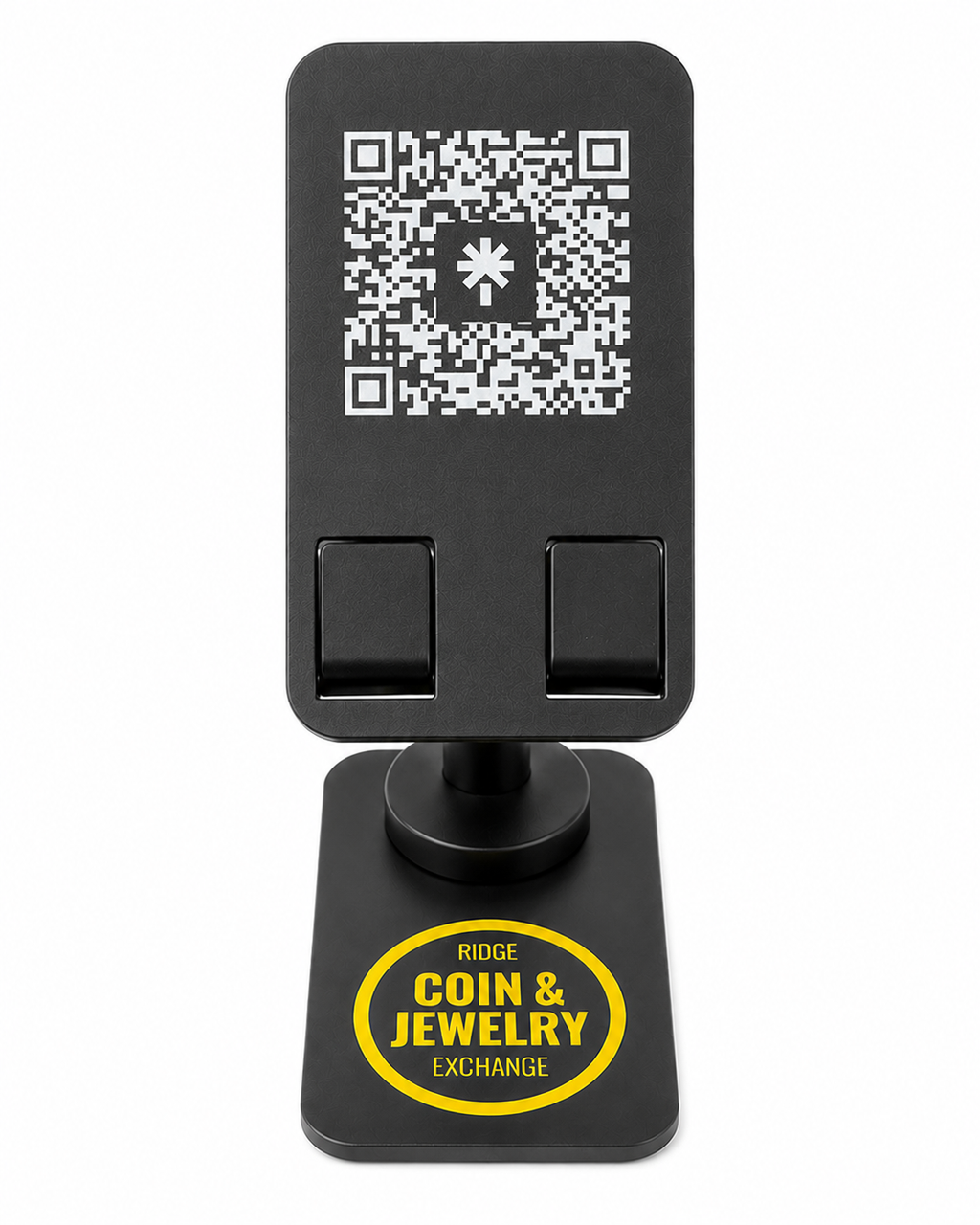 Ridge Coin & Jewelry Exchange Live Stream QR Phone Stand